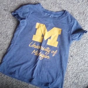4T Girls University of Michigan T Shirt